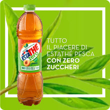 Carica l'immagine nel visualizzatore di Gallery, Estathé Zero Pesca - The Freddo, Senza Zucchero, con Vero Infuso di Foglie di The e Succo di Pesca, Bevanda Analcolica Senza Glutine, 6 Bottiglie da 1,5 lt