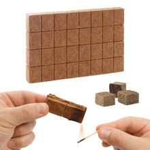 Carica l'immagine nel visualizzatore di Gallery, 32 PZ Accendifuoco Ecologico Senza Olio di Palma, in Segatura di Pino Naturale e Olio Vegetale, Inodore, per Accendere Fuochi, Barbecue, Caminetti e Forni a Legna, Stufe No Petrolio