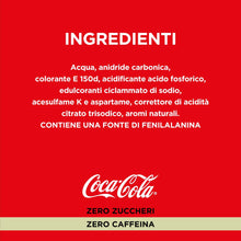 Carica l'immagine nel visualizzatore di Gallery, Coca-Cola Zero Zuccheri Zero Caffeina – 4 Lattine da 330ml, Tutto il Gusto Coca-Cola Senza Calorie e Senza Caffeina, in Lattina Riciclabile, Bevanda Analcolica con Edulcoranti