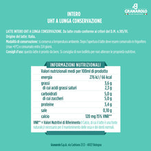Carica l'immagine nel visualizzatore di Gallery, Granarolo, Latte Intero UHT da Latte Crudo per l'Alta Qualità MID 1 lt, 12 Confezioni di Latte Italiano, Mantiene lo Stesso Quantitativo di Proteine del Latte di Partenza grazie al Trattamento Termico