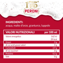 Carica l'immagine nel visualizzatore di Gallery, Peroni Birra 175 Anniversario, Cassa Birra con 24 Birre in Bottiglia da 33 cl, 7.92 L, Birra Lager con Malto 100% Italiano dal Gusto Moderatamente Amaro, Gradazione Alcolica 4.7% Vol
