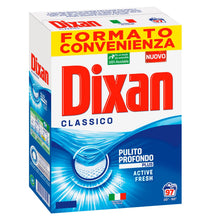 Carica l'immagine nel visualizzatore di Gallery, Dixan Classico Pulito Profondo Plus Active Fresh Detersivo in Polvere Smacchiante per Lavatrice Formato 5,82kg - 97 Lavaggi