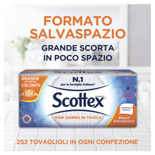 Carica l'immagine nel visualizzatore di Gallery, Scottex Tovaglioli Monovelo Formato Famiglia, 1 Confezione da 200 Tovaglioli