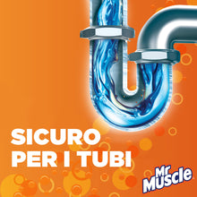 Carica l'immagine nel visualizzatore di Gallery, Mr Muscle Idraulico Gel, Disgorgante per Tubi e Scarichi, SICURO PER I TUBI - Formato Scorta da 3 pezzi da 1000 ml