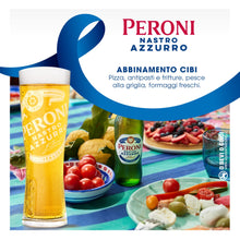 Carica l'immagine nel visualizzatore di Gallery, Peroni Nastro Azzurro, Cassa con 24 Bottiglie di Birra da 33 cl, Birra Premium Lager a Bassa Fermentazione, Gusto Secco e Rinfrescante, Gradazione Alcolica 5% Vol