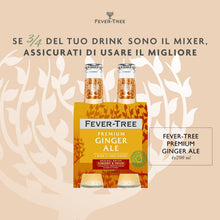 Carica l'immagine nel visualizzatore di Gallery, Fever Tree Ginger Ale con Aromi Naturali, Mixer per Whisky e Rum, Miscela di Zenzero, Acqua di Fonte, Sapore Intenso e Avvolgente, 4x 200ml, 24 pezzi