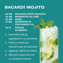 Carica l'immagine nel visualizzatore di Gallery, BACARDÍ Carta Blanca White Rum, iconico rum bianco dei Caraibi, ideale per i cocktail, Vol. 37,5%, 100 cl / 1 L