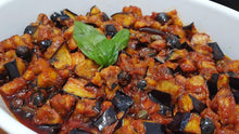 Carica l'immagine nel visualizzatore di Gallery, CAPONATA DI MELANZANE TRADIZIONALE SICILIANA lattina da 140 gr. azienda storica CONTORNO Palermo - Confezione da 24 lattine da 140 gr. (24)