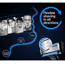 Carica l'immagine nel visualizzatore di Gallery, Lame da rasoio da uomo per 3 Lame da rasoio, Lame di ricambio per rasoio manuale, 3 lame in acciaio da rasoio, Rasoio da uomo per rasatura liscia, Fit for 3 Lamette da Barba (4 Pezzi)