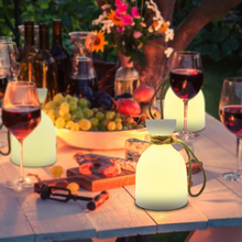 Carica l'immagine nel visualizzatore di Gallery, Lampada Da Tavolo Ricaricabile Con Telecomando,8 Colori Dimmerabile Lampada Da T