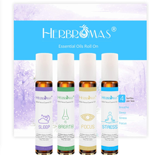 Carica l'immagine nel visualizzatore di Gallery, Set Di Roll on Con Oli Essenziali Di Aromaterapia , Miscele Naturali Già Diluite