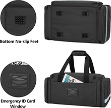 Carica l'immagine nel visualizzatore di Gallery, Borsa Primo Soccorso Vuota Nero, Borsa per Infermiere Borsa Emergenza per Kit E