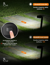 Carica l'immagine nel visualizzatore di Gallery, Luci Solari Da Esterno, 36 LED Faretti Solari Da Giardino, Cortile, Vialetto, Pi