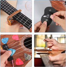 Carica l'immagine nel visualizzatore di Gallery, Capotasto Chitarra Con 6 Plettri per Chitarra 0,46/0,71/0,96 Mm, Professional Ca