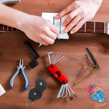 Carica l'immagine nel visualizzatore di Gallery, Capotasto Chitarra Con 6 Plettri per Chitarra 0,46/0,71/0,96 Mm, Professional Ca