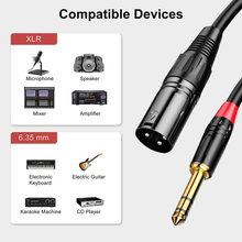 Carica l'immagine nel visualizzatore di Gallery, Cavo XLR, Cavo Jack, Cavo Jack 6.3, Cavo Microfono, Cavo Audio Jack TRS Stereo D