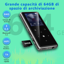 Carica l'immagine nel visualizzatore di Gallery, 64GB Lettore MP3 Con Bluetooth 5.2, Lettore Musicale Con Altoparlante HD Integr