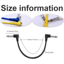 Carica l'immagine nel visualizzatore di Gallery, Insieme Di 6 Cavo Chitarra Elettrica Cavo Jack Chitarra Cavi Patch per Effetti p
