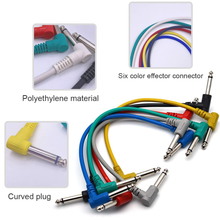 Carica l'immagine nel visualizzatore di Gallery, Insieme Di 6 Cavo Chitarra Elettrica Cavo Jack Chitarra Cavi Patch per Effetti p