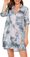Carica l'immagine nel visualizzatore di Gallery, Abito Da Spiaggia Donna Copricostume Donna Mare Copri Bikini Donna Camicia Abito