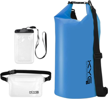 Carica l'immagine nel visualizzatore di Gallery, Borsa Impermeabile a Tracolla Regolabile Dry Bag 5L/10L/20L Kit 3 in 1 Marsupio