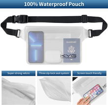 Carica l'immagine nel visualizzatore di Gallery, Borsa Impermeabile a Tracolla Regolabile Dry Bag 5L/10L/20L Kit 3 in 1 Marsupio