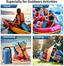 Carica l'immagine nel visualizzatore di Gallery, Borsa Impermeabile a Tracolla Regolabile Dry Bag 5L/10L/20L Kit 3 in 1 Marsupio