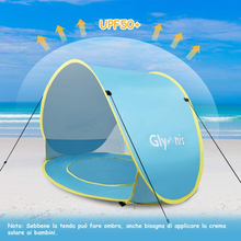 Carica l'immagine nel visualizzatore di Gallery, Tenda Da Spiaggia Bambini Tenda Bambini Pop up Con Mini Piscina Tenda per Neonat
