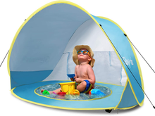 Carica l'immagine nel visualizzatore di Gallery, Tenda Da Spiaggia Bambini Tenda Bambini Pop up Con Mini Piscina Tenda per Neonat
