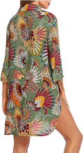 Carica l'immagine nel visualizzatore di Gallery, Abito Da Spiaggia Donna Copricostume Donna Mare Copri Bikini Donna Camicia Abito