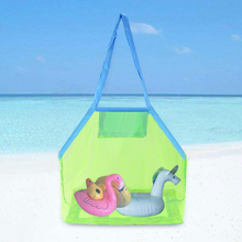 Carica l'immagine nel visualizzatore di Gallery, Borsa a Tracolla Grande in Rete Da Spiaggia, Borsa Da Spiaggia per Bambini E Bam