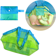 Carica l'immagine nel visualizzatore di Gallery, Borsa a Tracolla Grande in Rete Da Spiaggia, Borsa Da Spiaggia per Bambini E Bam