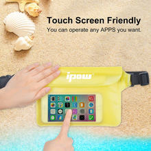 Carica l'immagine nel visualizzatore di Gallery, 2 PZ Borsa Impermeabile Marsupio Impermeabile Mare Universale Chiusura a 3 Zip S