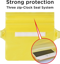 Carica l'immagine nel visualizzatore di Gallery, 2 PZ Borsa Impermeabile Marsupio Impermeabile Mare Universale Chiusura a 3 Zip S