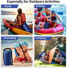 Carica l'immagine nel visualizzatore di Gallery, Borsa Impermeabile a Tracolla Regolabile Dry Bag 5L/10L/20L Kit 3 in 1 Marsupio