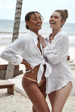 Carica l'immagine nel visualizzatore di Gallery, Costume Da Bagno Donna Copricostume Mare Copribikini Sexy Camicia Maglia Tunic p