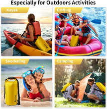 Carica l'immagine nel visualizzatore di Gallery, Borsa Impermeabile a Tracolla Regolabile Dry Bag 5L/10L/20L Kit 3 in 1 Marsupio