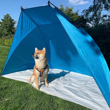 Carica l'immagine nel visualizzatore di Gallery, Tenda Da Spiaggia Helios, Blu, UV 80, Ultraleggera, Ingombro Minimo