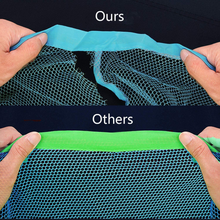 Carica l'immagine nel visualizzatore di Gallery, Borsa Da Spiaggia Grande Portatili Pieghevoli Giochi Borsa a Rete Anti-Sabbia pe