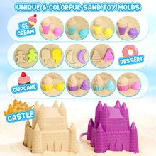 Carica l'immagine nel visualizzatore di Gallery, 48 Pezzi Gelato Giochi Spiaggia Bambini - Giochi Sabbia Giocattoli Da Spiaggia C