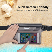 Carica l'immagine nel visualizzatore di Gallery, 2 PZ Borsa Impermeabile Marsupio Impermeabile Mare Universale Chiusura a 3 Zip S