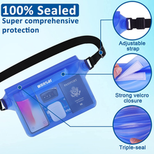 Carica l'immagine nel visualizzatore di Gallery, 2 Pezzi Borsa Impermeabile Mare Accessori, Custodia Impermeabile, Marsupio Imper