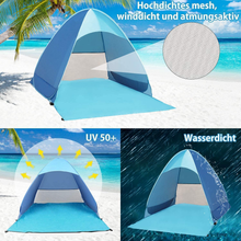 Carica l'immagine nel visualizzatore di Gallery, Tenda Da Spiaggia, Tenda Mare Pop up Portatile Con Protezione Solare UPF 50+ per