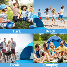 Carica l'immagine nel visualizzatore di Gallery, Tenda Da Spiaggia, Tenda Mare Pop up Portatile Con Protezione Solare UPF 50+ per