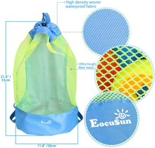 Carica l'immagine nel visualizzatore di Gallery, Borsa Da Spiaggia, Grande Borsa Lunga Durata per Sabbia Nuotare E Piscina E Depo