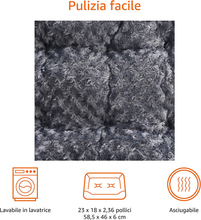 Carica l'immagine nel visualizzatore di Gallery, - Materassino per Animali Domestici - 0,58 M, Grigio Con Motivi a Spirale