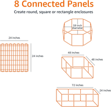 Carica l'immagine nel visualizzatore di Gallery, , Box per Esercizi per Cani E Animali Domestici, Pieghevole, in Metallo, Con Por