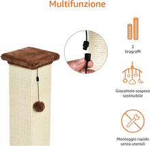 Carica l'immagine nel visualizzatore di Gallery, - Palo Tiragraffi per Gatti, Alto E Grande, Di Qualità, 40,6 X 89 X 40,6 Cm, Moq