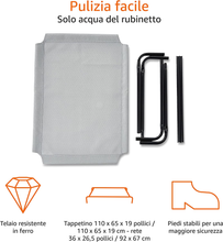 Carica l'immagine nel visualizzatore di Gallery, - per Cane Lettino Rialzato Rinfrescante per Animali Domestici - Stoffa, Grigio,