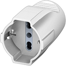 Carica l'immagine nel visualizzatore di Gallery, S2676TAE Presa Volante Multistandard Italiano Bipasso/Tedesco, 2P+T, 16A, Bianco